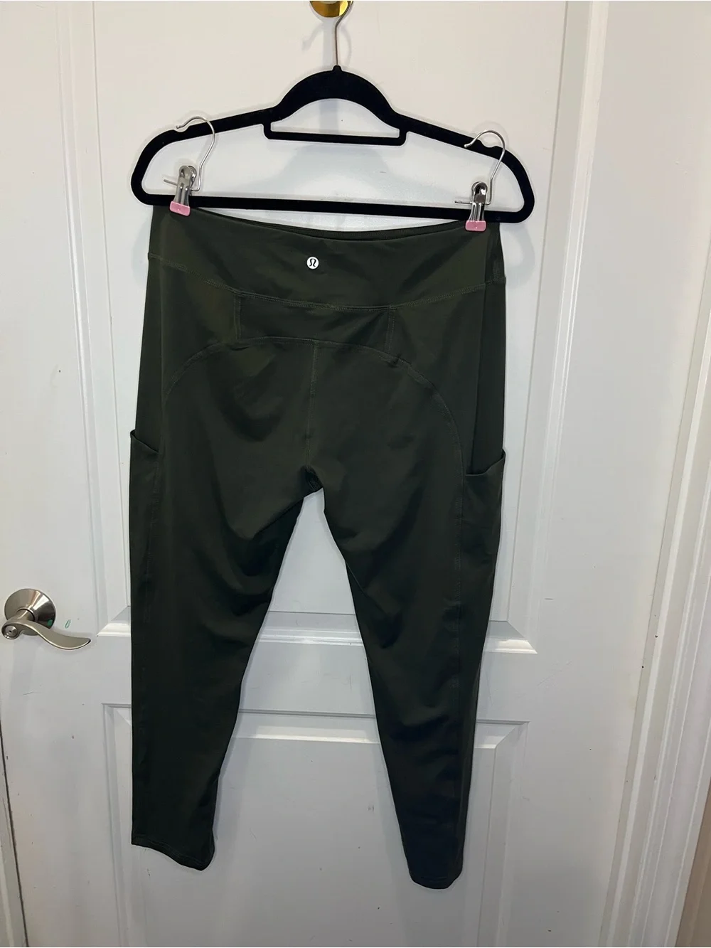 lululemon athletica Dark Olive High-Rise Leggings with Side Pockets